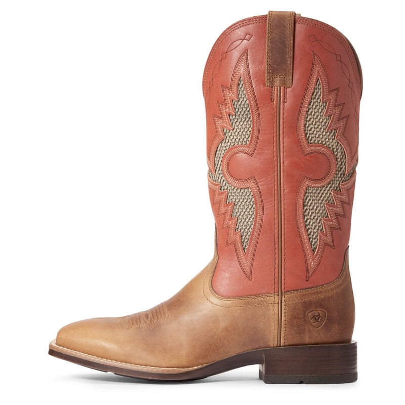 Ariat Western: Solado VentTEK Botas Western Hombre - Marrones / Naranjas (LCPED2301)